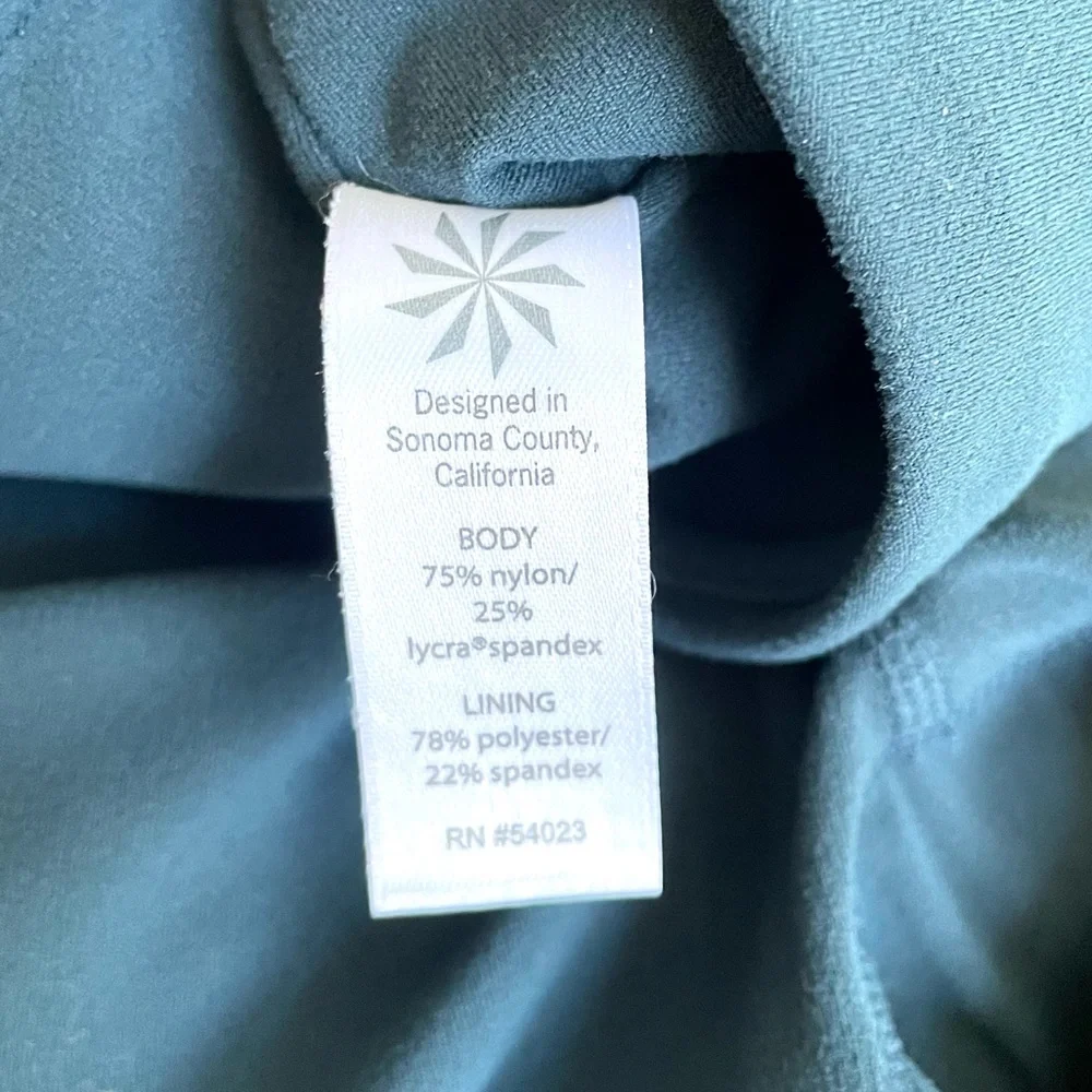 Athleta Diamond Cobra Cutout Ankle Tights Yoga Leggings XS Green High Waisted - Picture 9 of 13